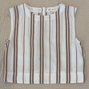 Cloth & Stone Sleeveless Button Back Top Size M